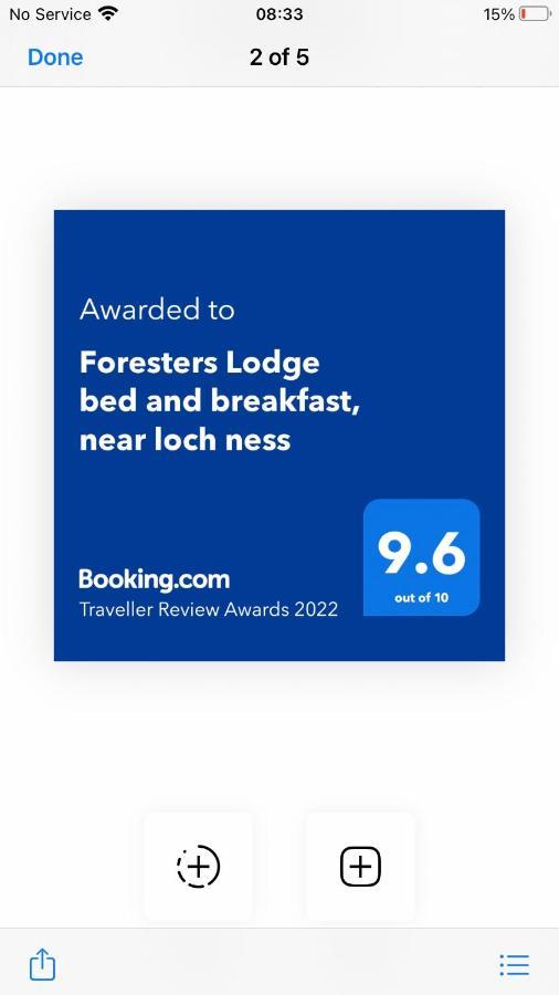 Foresters Lodge Bed And Breakfast, Near Loch Ness Inverfarigaig Kültér fotó